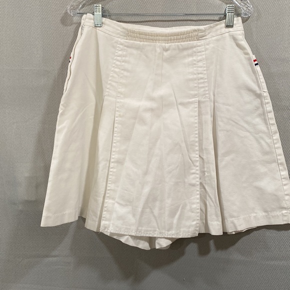 Vintage Gator of Florida White w blue/red stripes w pockets Tennis Skort - Picture 3 of 13